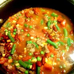 A picture of Ruby 's Vegetable Beef Soup.