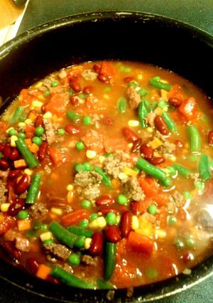 A picture of Ruby 's Vegetable Beef Soup.