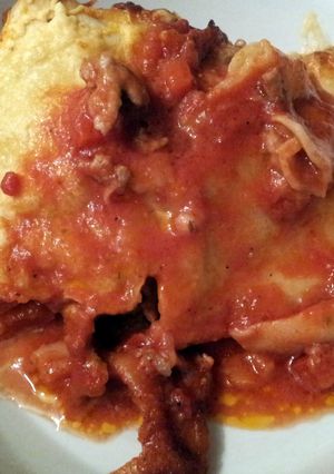 A picture of Katies Lasagna.