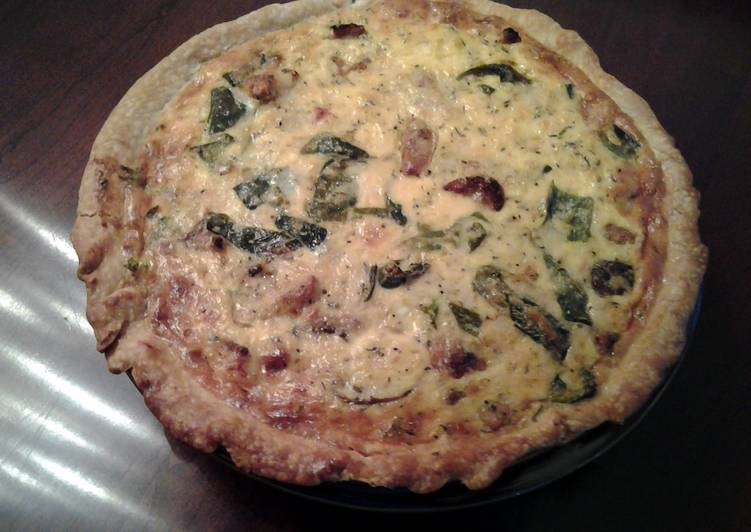 Steps to Prepare Quick Cajun Poblano and Shrimp Quiche