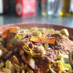 A picture of Spicy Curried Chicken Tagine.