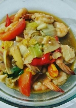 Foto resep Udang saus tiram