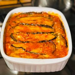 A picture of AMIEs EGGPLANT Lasagne.