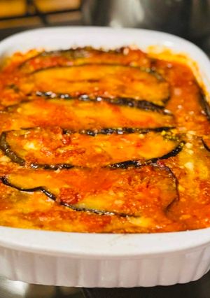 A picture of AMIEs EGGPLANT Lasagne.