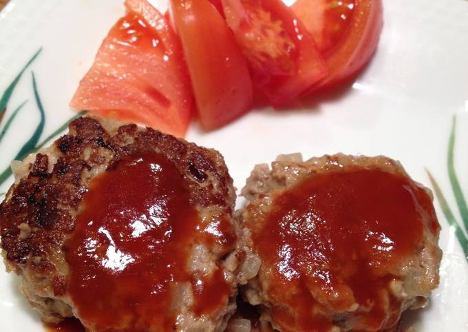 Tender Hamburger Steaks with Silken Tofu