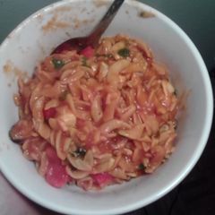 A picture of Spicey Basil seafood Pasta.