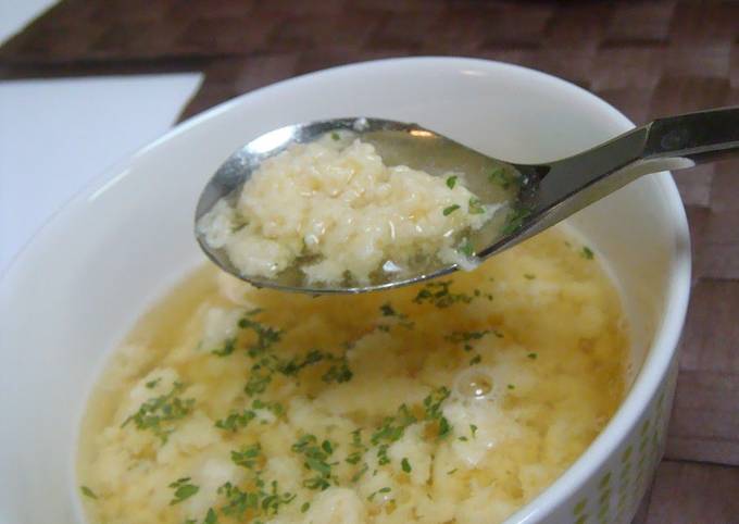 Simple Way to Make Thomas Keller Roma-style Consomme Soup with Cheese