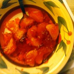 A picture of Mandarin Cherry Jello.