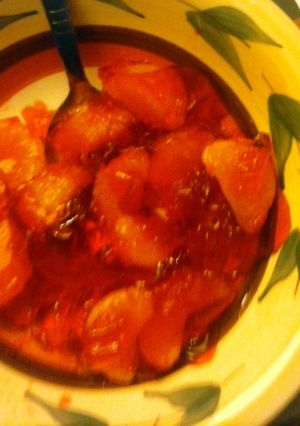 A picture of Mandarin Cherry Jello.