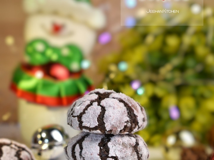 Resep Fudgy Chocolate Crinkle Cookies Anti Gagal