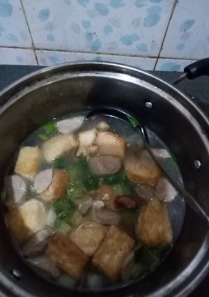 Foto resep Tahu putih kuah kacang merah