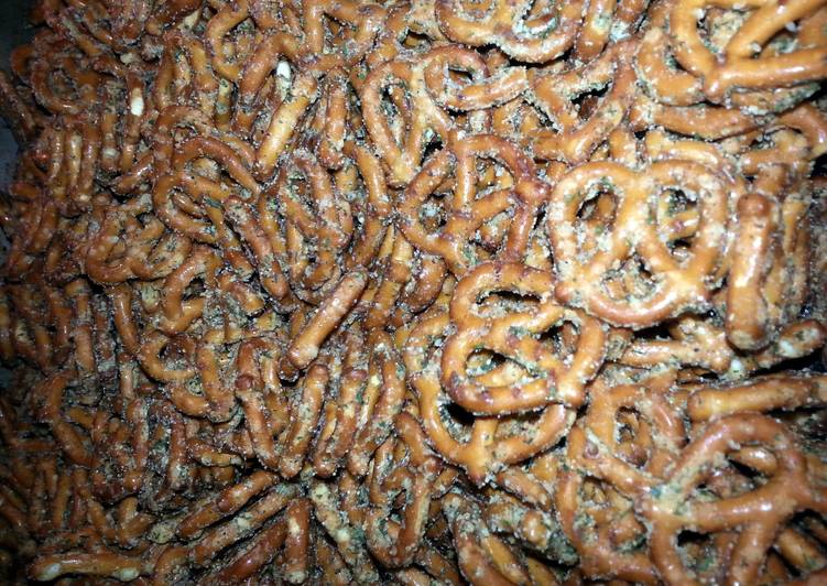 Step-by-Step Guide to Prepare Favorite Neil&#39;s spicy pretzels.