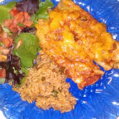 A picture of Enchiladas.