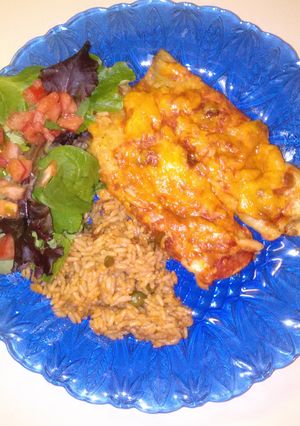 A picture of Enchiladas.