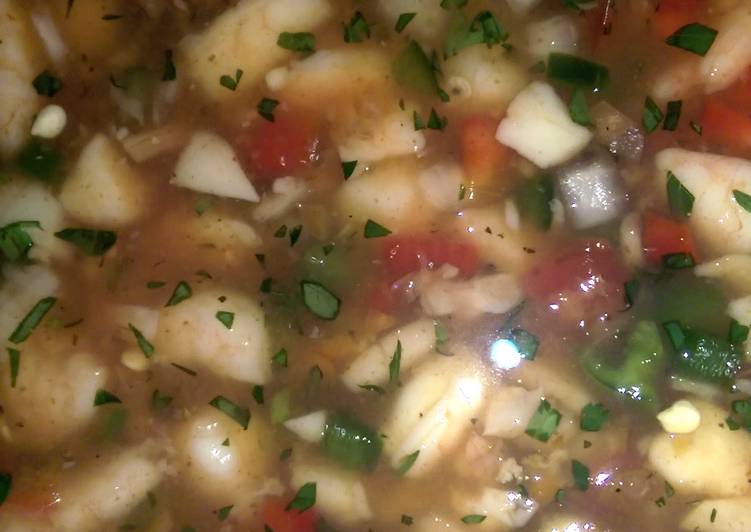 Recipe of Yummy Caribbean Ceviche (spicy)