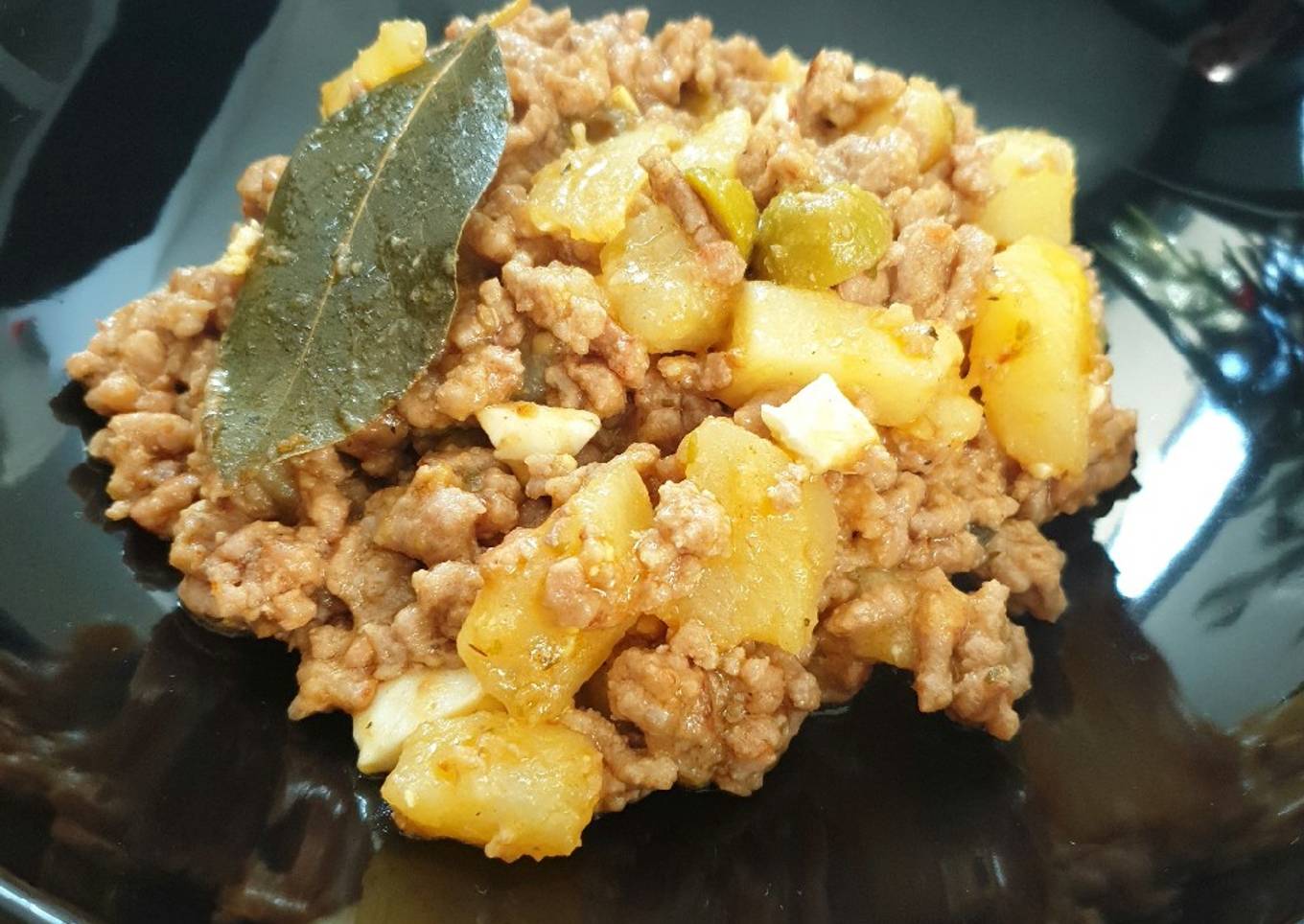 Picadillo de carne con patatas