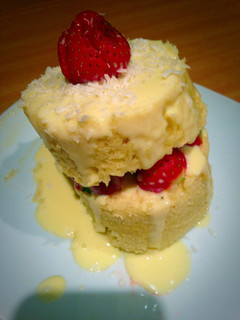 A picture of Vanilla Microwave Cake.
