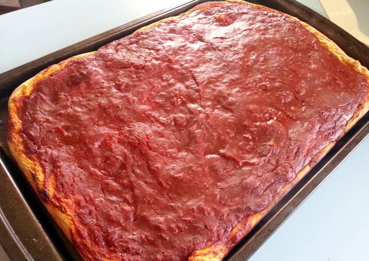 Simple Way to Prepare Perfect skye’s version of a “Philly tomato pie” pizza