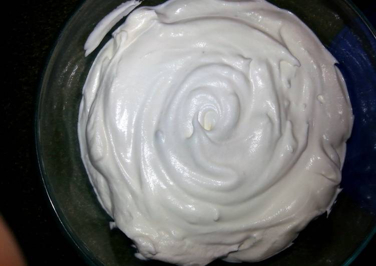 Recipe of Ultimate EASY WHIPPED CREAM ICING