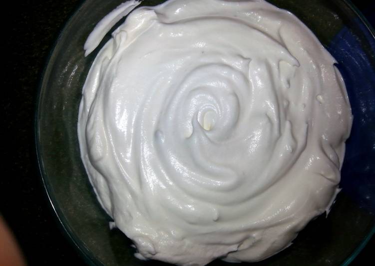 Recipe of Perfect EASY WHIPPED CREAM ICING