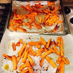 A picture of Oven Baked Sweet Potato Fries.