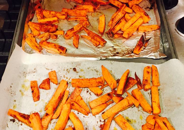Oven Baked Sweet Potato Fries Oven Baked Sweet Potato Fries