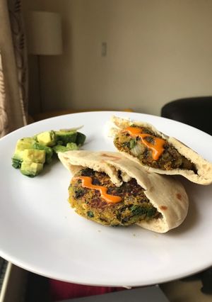 A picture of Mixed beans patties.