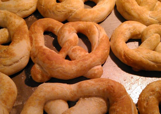 Recipe of Heston Blumenthal sourdough soft pretzels
