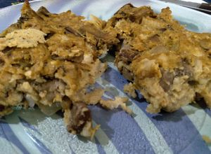 Una foto de Budín de berenjenas y choclo