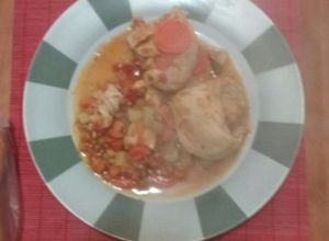 Una foto de Pechuga de pollo a la portuguesa versión express y light