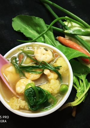 প্ৰণ স্যুপ (prawn soup recipe in Bengali) রেসিপির প্রধান ছবি