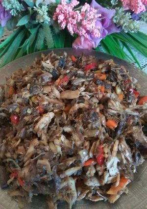 Foto resep Tumis cakalang pedis