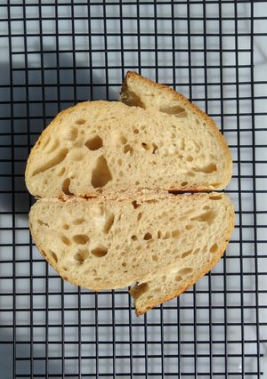 Foto resep Roti Sourdough/ Basic Sourdough Country Bread (tanpa banneton dan dutch oven)