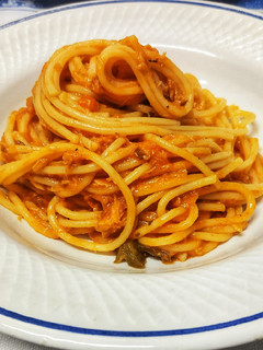 Una foto de Pasta con atún!