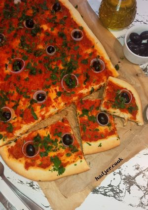 صورة لوصفة 🍕 بيتزا السميد 🍕