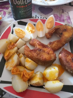 Una foto de Lubina frita