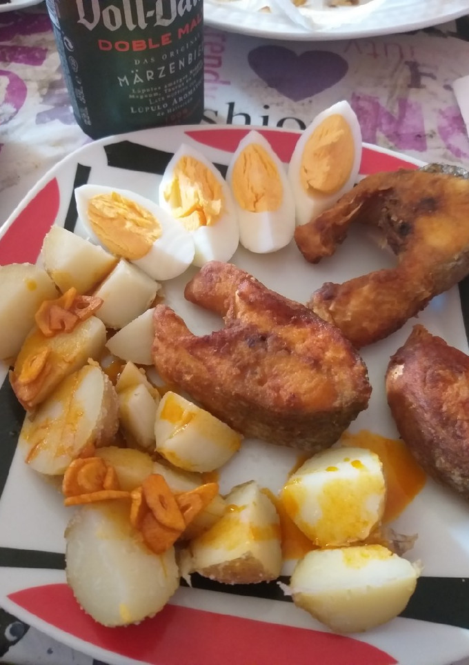 Una foto de Lubina frita