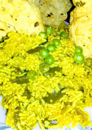 A picture of Peas methi Pulao.