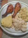 Spicy grilled chicken legs