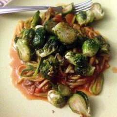 A picture of Garlic & EVOO Brussels Sprouts.