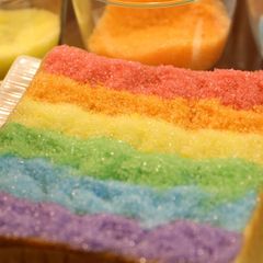 Rainbow Sugar Toast A picture of Rainbow Sugar Toast.
