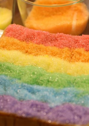 A picture of Rainbow Sugar Toast.