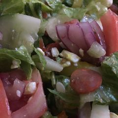 A picture of Greek Hoagie Salad.