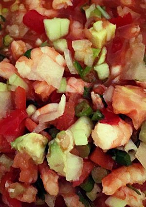 A picture of Shrimp Ceviche.