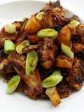 Fried Chicken With Potato And Leek In Ginger Sauce