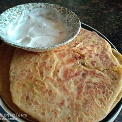 A picture of Stuffed chapati # authors marathon.