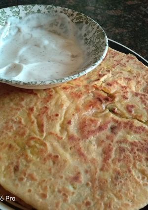 A picture of Stuffed chapati # authors marathon.