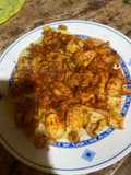 Potón y gambas a la gallega a mi manera