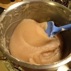 A picture of Easy Homemade Sweetened White Bean Paste with Lima Beans!.