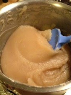 A picture of Easy Homemade Sweetened White Bean Paste with Lima Beans!.